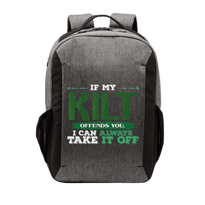 If Kilt Offends I Always Take Saint Patrick's Day Autocollan Vector Backpack