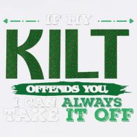 If Kilt Offends I Always Take Saint Patrick's Day Autocollan Garment-Dyed Sweatshirt