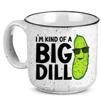 IM Kind Of A Big Dill Funny Pickle 15oz Campfire Ceramic Mug