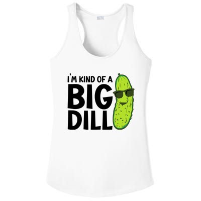 IM Kind Of A Big Dill Funny Pickle Ladies PosiCharge Competitor Racerback Tank