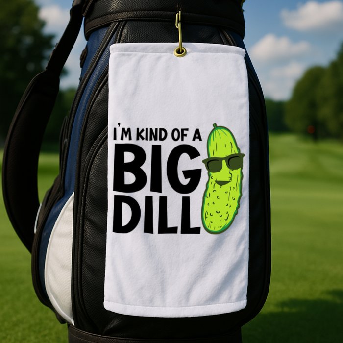 IM Kind Of A Big Dill Funny Pickle Golf Towel