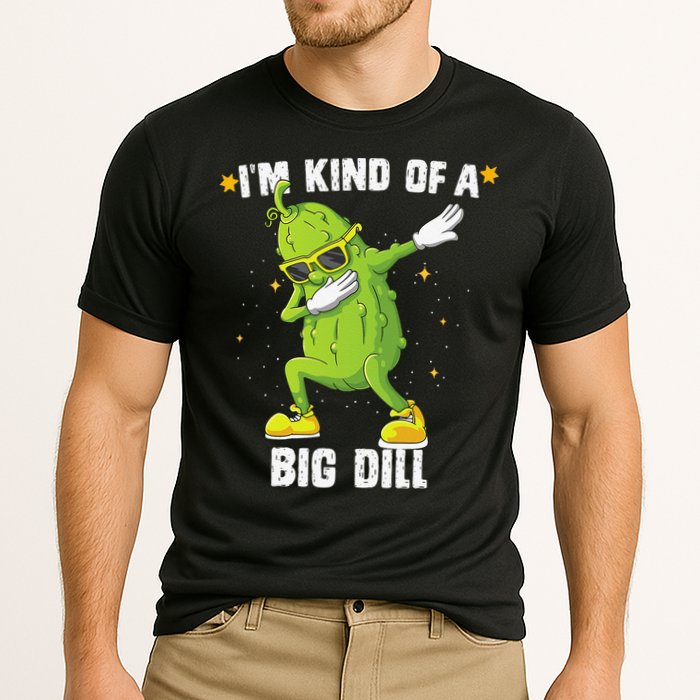 Im Kind Of Big Dill Pickle Dabbing Halloween Cucumber Cooling Performance Crew T-Shirt