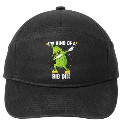 Im Kind Of Big Dill Pickle Dabbing Halloween Cucumber 7-Panel Snapback Hat