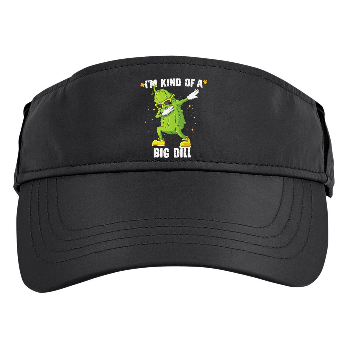 Im Kind Of Big Dill Pickle Dabbing Halloween Cucumber Adult Drive Performance Visor