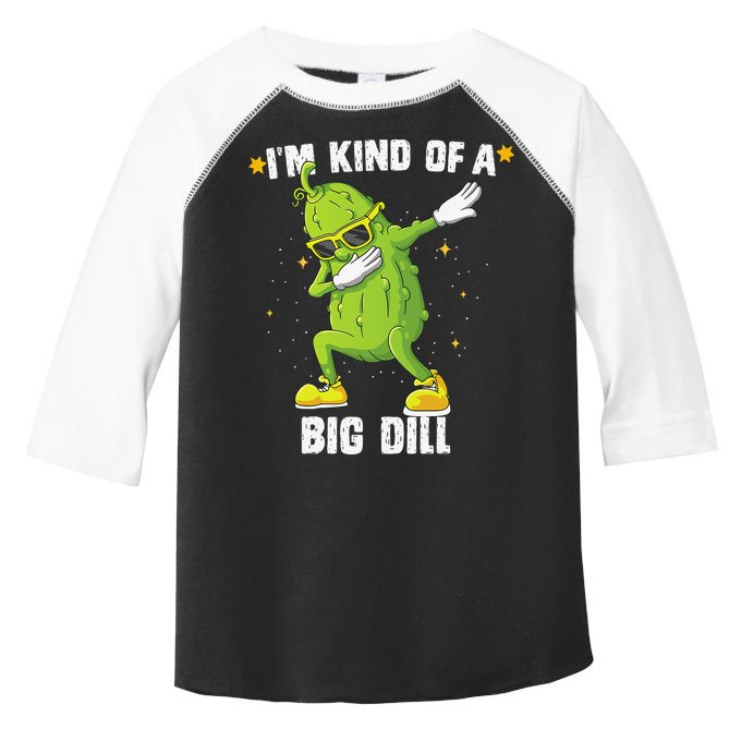 Im Kind Of Big Dill Pickle Dabbing Halloween Cucumber Toddler Fine Jersey T-Shirt