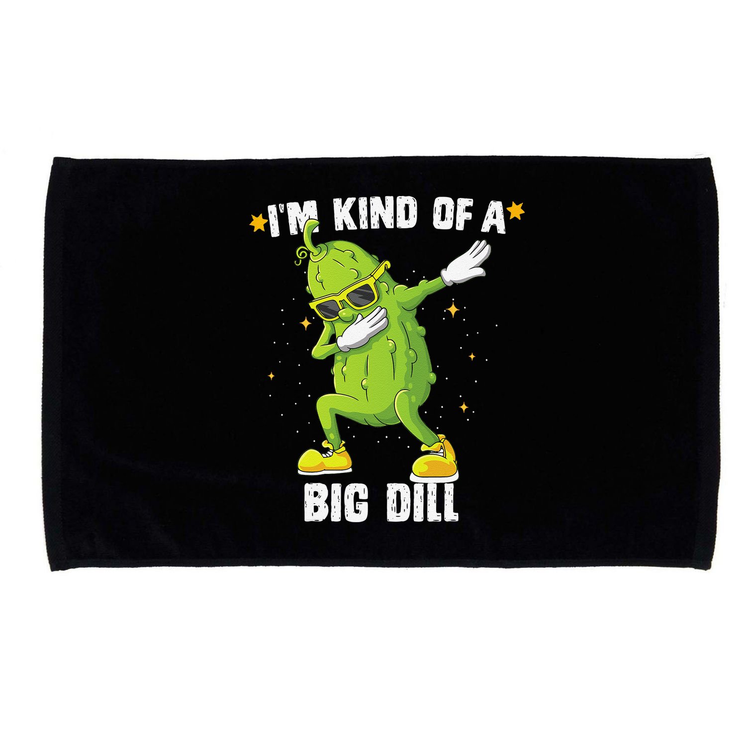 Im Kind Of Big Dill Pickle Dabbing Halloween Cucumber Microfiber Hand Towel