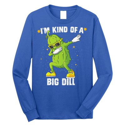Im Kind Of Big Dill Pickle Dabbing Halloween Cucumber Long Sleeve Shirt