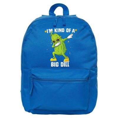 Im Kind Of Big Dill Pickle Dabbing Halloween Cucumber 16 in Basic Backpack