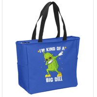 Im Kind Of Big Dill Pickle Dabbing Halloween Cucumber Zip Tote Bag