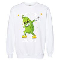 Im Kind Of Big Dill Pickle Dabbing Halloween Cucumber Garment-Dyed Sweatshirt