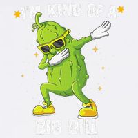 Im Kind Of Big Dill Pickle Dabbing Halloween Cucumber Garment-Dyed Sweatshirt