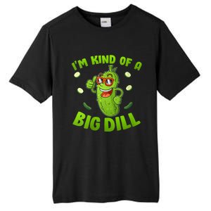 I'm Kind Of A Big Dill Pickle Cucumber Clothes VNeck Tall Fusion ChromaSoft Performance T-Shirt