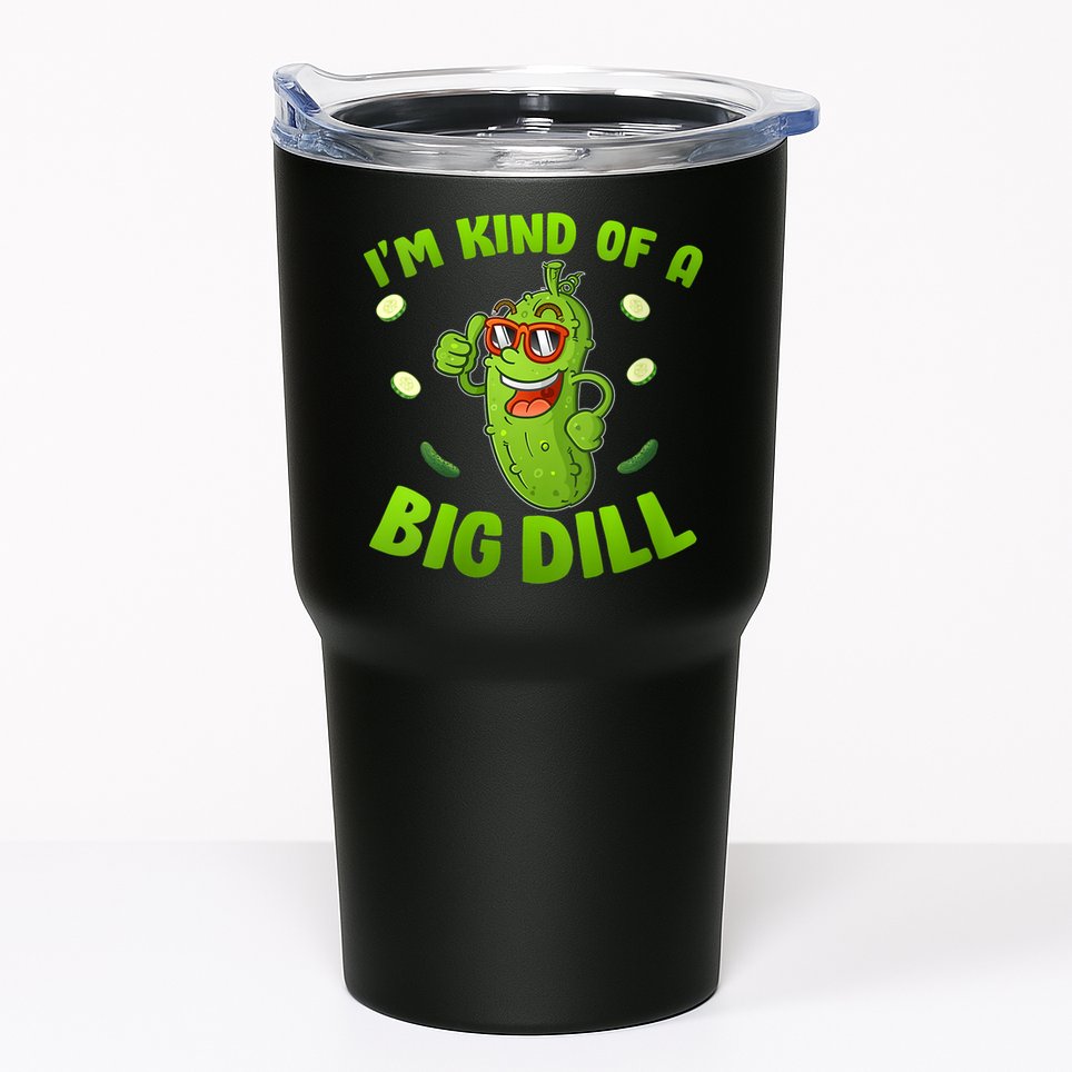 I'm Kind Of A Big Dill Pickle Cucumber Clothes VNeck Tumbler