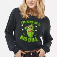 I'm Kind Of A Big Dill Pickle Cucumber Clothes VNeck Cropped Pullover Crew