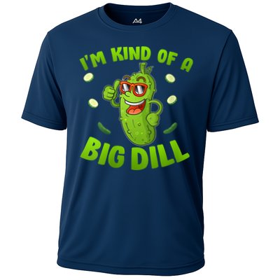 I'm Kind Of A Big Dill Pickle Cucumber Clothes VNeck Performance Shirt