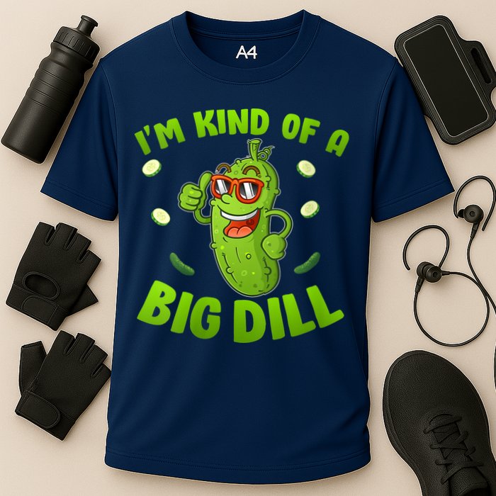 I'm Kind Of A Big Dill Pickle Cucumber Clothes VNeck Performance Shirt