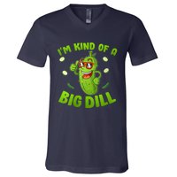 I'm Kind Of A Big Dill Pickle Cucumber Clothes VNeck V-Neck T-Shirt