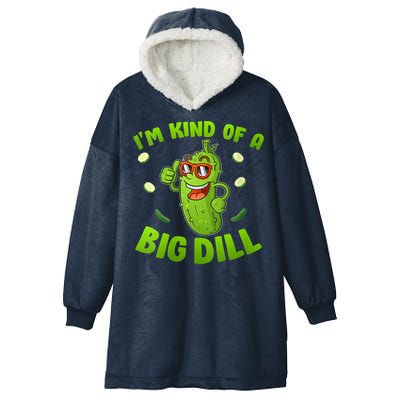 I'm Kind Of A Big Dill Pickle Cucumber Clothes VNeck Hooded Wearable Blanket