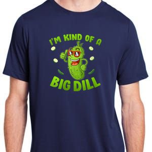 I'm Kind Of A Big Dill Pickle Cucumber Clothes VNeck Adult ChromaSoft Performance T-Shirt