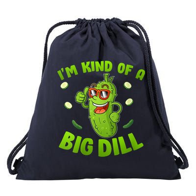 I'm Kind Of A Big Dill Pickle Cucumber Clothes VNeck Drawstring Bag