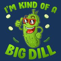 I'm Kind Of A Big Dill Pickle Cucumber Clothes VNeck Drawstring Bag