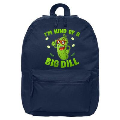 I'm Kind Of A Big Dill Pickle Cucumber Clothes VNeck 16 in Basic Backpack