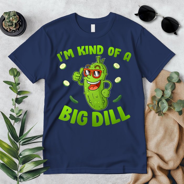 I'm Kind Of A Big Dill Pickle Cucumber Clothes VNeck Premium T-Shirt