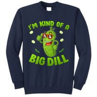 I'm Kind Of A Big Dill Pickle Cucumber Clothes VNeck Tall Sweatshirt