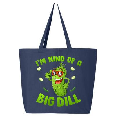 I'm Kind Of A Big Dill Pickle Cucumber Clothes VNeck 25L Jumbo Tote