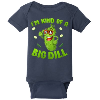 I'm Kind Of A Big Dill Pickle Cucumber Clothes VNeck Baby Bodysuit