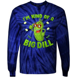 I'm Kind Of A Big Dill Pickle Cucumber Clothes VNeck Tie-Dye Long Sleeve Shirt