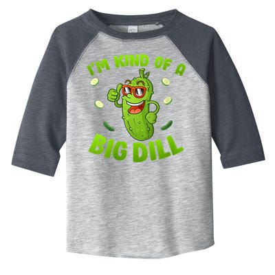 I'm Kind Of A Big Dill Pickle Cucumber Clothes VNeck Toddler Fine Jersey T-Shirt