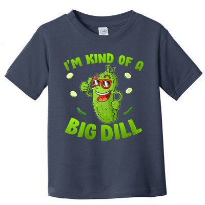 I'm Kind Of A Big Dill Pickle Cucumber Clothes VNeck Toddler T-Shirt