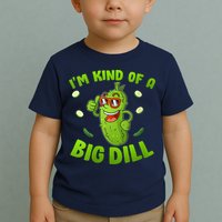 I'm Kind Of A Big Dill Pickle Cucumber Clothes VNeck Toddler T-Shirt