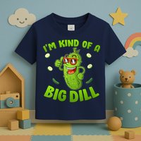 I'm Kind Of A Big Dill Pickle Cucumber Clothes VNeck Toddler T-Shirt
