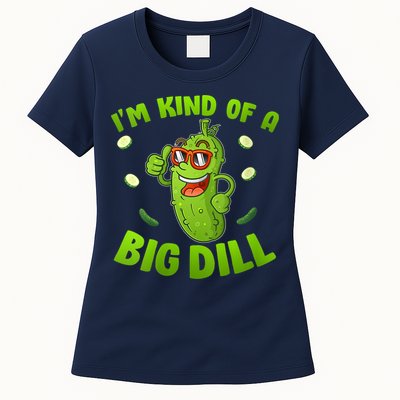 I'm Kind Of A Big Dill Pickle Cucumber Clothes VNeck Womens T-Shirt