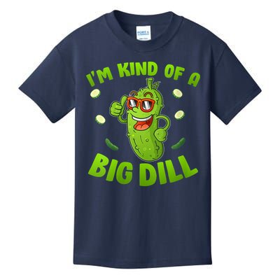 I'm Kind Of A Big Dill Pickle Cucumber Clothes VNeck Kids T-Shirt
