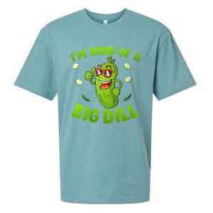 I'm Kind Of A Big Dill Pickle Cucumber Clothes VNeck Sueded Cloud Jersey T-Shirt