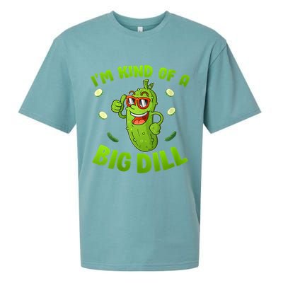 I'm Kind Of A Big Dill Pickle Cucumber Clothes VNeck Sueded Cloud Jersey T-Shirt