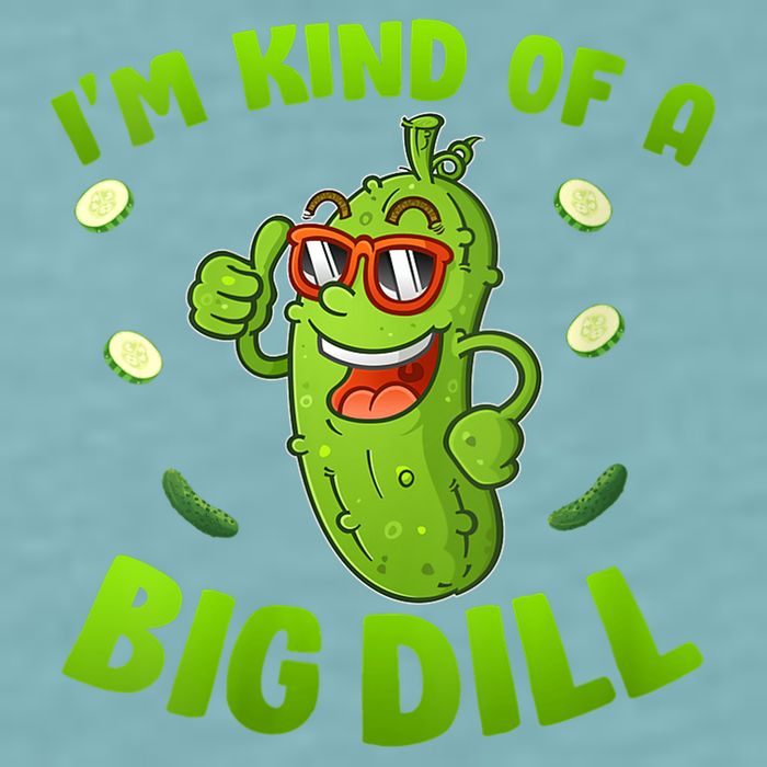 I'm Kind Of A Big Dill Pickle Cucumber Clothes VNeck Sueded Cloud Jersey T-Shirt