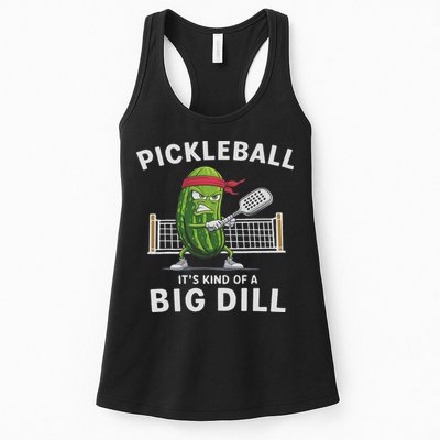 It's Kind Of A Big Dill Funny Gifts Pickleball Player Lover Womens Tank Top