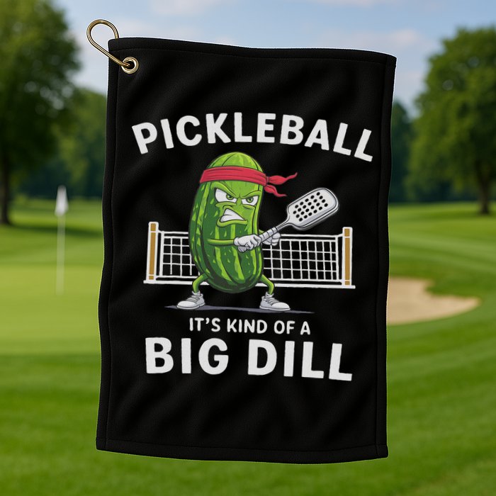 It's Kind Of A Big Dill Funny Gifts Pickleball Player Lover Golf Towel