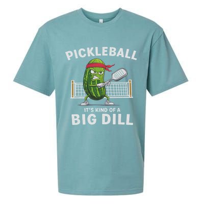 It's Kind Of A Big Dill Funny Gifts Pickleball Player Lover Sueded Cloud Jersey T-Shirt