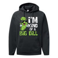 I'm Kind Of A Big Dill - Pickle Cucumber Vegetable Vegan Performance Fleece Hoodie