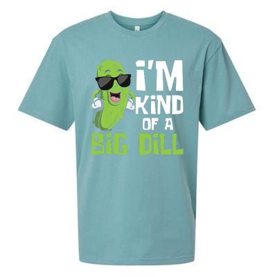 I'm Kind Of A Big Dill - Pickle Cucumber Vegetable Vegan Sueded Cloud Jersey T-Shirt