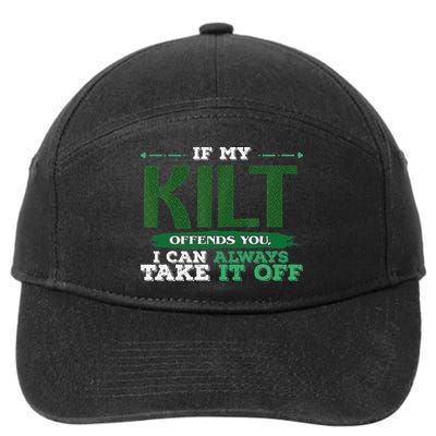 If Kilt Offends I Always Take Saint Patrick's Day Autocollan 7-Panel Snapback Hat
