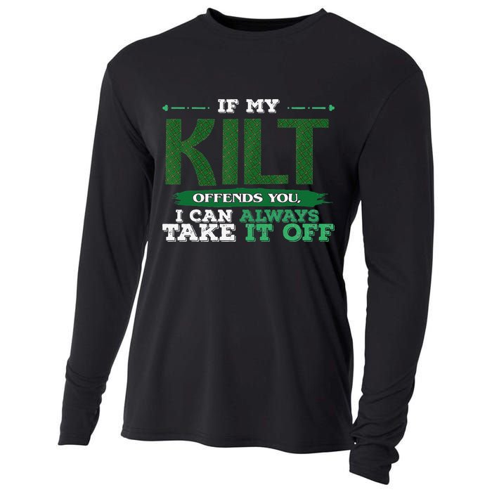If Kilt Offends I Always Take Saint Patrick's Day Autocollan Cooling Performance Long Sleeve Crew