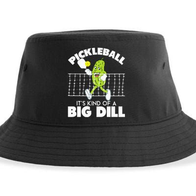 ItS Kind Of A Big Dill Funny Pickleball Paddleball Sustainable Bucket Hat