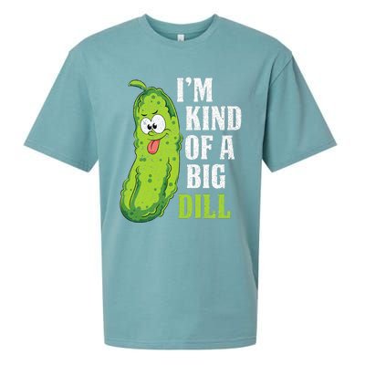 Im Kind Of A Big Dill Funny Pickle Cucumber Lover Pickle Sueded Cloud Jersey T-Shirt