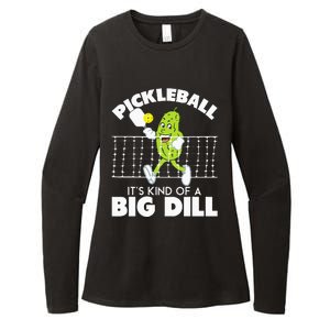 Its Kind Of A Big Dill Funny Pickleball Paddleball Womens CVC Long Sleeve Shirt